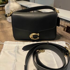Coach Soft Tabby Shoulder Bag Black